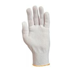  Kötött vékony fehér poliamid kesztyű  10-es méretben (GAN4409+)