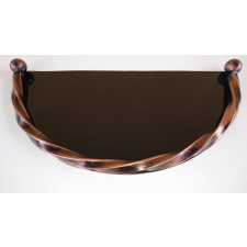  KOVÁCSOLTVAS HAMUTÁLCA - 600x300 mm- FÉLKÖR ALAKÚ - RÉZ ANTIK hamutartó