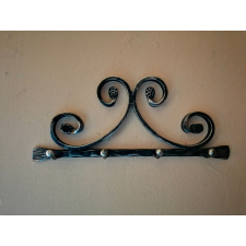  Kovácsoltvas kulcstartó - 4 részes - falra fúrható kulcstartó