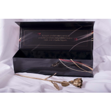  Kovácsoltvas örök rózsa díszdobozban FULL GOLD ajándéktárgy