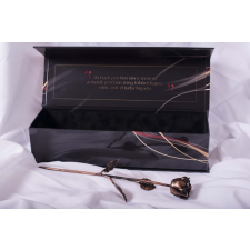  Kovácsoltvas örök rózsa díszdobozban RÉZ ANTIK CLASSIC ajándéktárgy