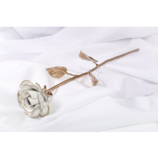  Kovácsoltvas örök rózsa – HÓFEHÉR ARANY ANTIK/ ARANY SZÁR ajándéktárgy