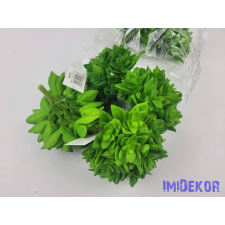 Kövirózsa 12 fejes gumis pozsgás 9 cm - Zöld dekorációs kellék
