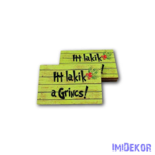 Közepes képkeret 5db/csomag 5x8cm - Itt lakik a Grincs dekorációs kellék