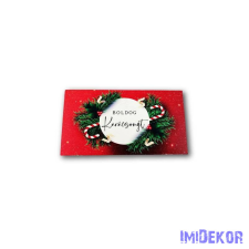  Közepes képkeret 5db/csomag 5x8cm - Piros Karácsonyi üdvözlő dekorációs kellék