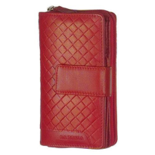  Közepes méretű sokrekeszes piros női bőr pénztárca La Scala pénztárca