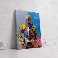  Középkori Harcos Modern Színekben - Pop Art Vászonkép dekoráció