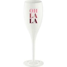 Koziol pohár OH LA LA LA felirattal üdítős pohár