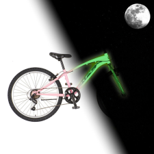  KPC FluoBike Bloom VILÁGÍTÓS 24 rózsaszín fluoreszkáló gyermek kerékpár gyermek kerékpár