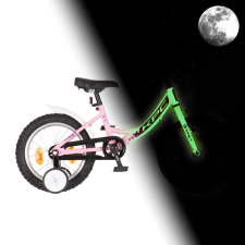 KPC KPC FluoBike Kitty cicás VILÁGÍTÓS 16 rózsaszín fluoreszkáló gyermek kerékpár gyermek kerékpár