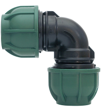  KPE könyök idom 110x110 öntözéstechnikai alkatrész