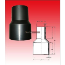  KPE Szűkítő 200/160 tompa (SDR17 - SDR11) hűtés, fűtés szerelvény