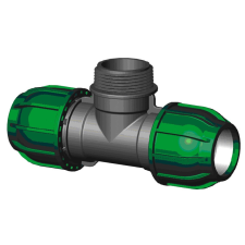  KPE T idom 75x2 1/2&quot;x75 KM /AM/ hűtés, fűtés szerelvény