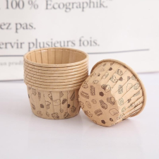  Kraft Muffin Papír Kapszula – Mintás 12db sütés és főzés