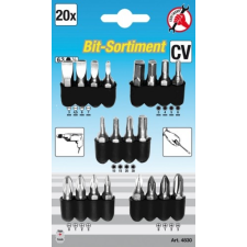 Kraftmann 20-részes csavarfej készlet  1/4" bitfej készlet