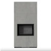  KRATKI FLOKI BOX 8 kW KANDALLÓ CEMENTO GRIGIO SZÍNŰ KÜLSŐ, FEKETE BELSŐ KANDALLÓKŐ BURKOLATTAL