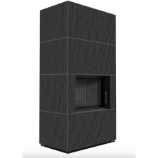 Kratki FLOKI BOX 8 kW NATURALI NERO KANDALLÓ KŐ KÜLSŐ, FEKETE BELSŐ BURKOLATTAL kályha, kandalló