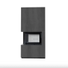  KRATKI FLOKI BOX 8 kW NATURALI PIETRA SZÍNŰ KÜLSŐ, VILÁGOS BELSŐ BURKOLATTAL BAL OLDALÜVEGES KANDALLÓ