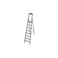 KRAUSE 126467 Monto Securo 8 fokos lépcsőfokos állólétra, eloxált  /7,8kg;2,55m/ létra és állvány