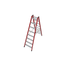 KRAUSE 815446 MŰANYAG LÉPCSŐFOKOS LÉTRA 2X8 FOKOS létra és állvány