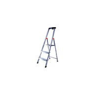 KRAUSE Safety 3 lépcsőfokos alumínium állólétra (126313) létra és állvány