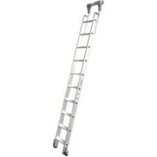 KRAUSE Stabilo lépcsőfokos polclétra csősínes rendszerrel, 1x10 (819352) létra és állvány