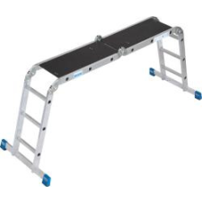 KRAUSE Stabilo létrafokos univerzális csuklós létra, 4x3 létrafok + MultiBoard (123909) létra és állvány