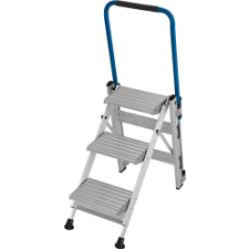 KRAUSE Stabilo összecsukható lépcső kapaszkodóval 1x3 (810526) létra és állvány
