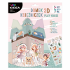  Kreatív 3D játékház figurákkal és matricákkal, Kidea