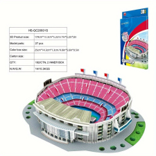 Kreatív 3D-s papírból készült stadion puzzle puzzle, kirakós