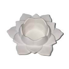  Kreatív beton lótuszvirág formájú mécsestartó 11cm dekorációs kellék