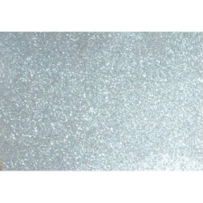  Kreatív dekorgumilap öntapadós 20x30 cm 2 mm glitteres fehérarany dekorgumi