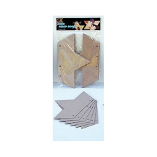 Kreatív papír scrapbooking csillag 12.5x21.5 cm 6 db/csomag decoupage papír