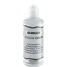  Kreatív üvegmatrica festék Stanger 80 ml metálezüst kreatív és készségfejlesztő