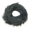 Kreativpartner Hosszú szőrmés koszorú - szürke - 20cm