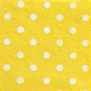 Kreativpartner Pöttyös puha filc anyag sárga - fehér 40x30cm
