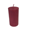 Kreativpartner Rusztikus adventi gyertya - metál bordó - 4db