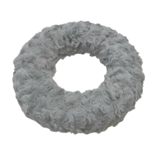 Kreativpartner Szőrmés adventi koszorú - szürke - 20cm dekorációs kellék