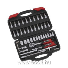 Kreator dugókulcs készlet 1/4" 46 részes KRT500117 dugókulcs