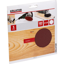 Kreator KRT231557 csiszolópapír polírozóhoz, 180 mm, G120 barkácsolás, csiszolás, rögzítés