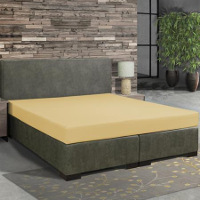  Krémsárga prémium bambuszos gumis lepedő 140x200 cm és 160x220 cm-es matracra lakástextília
