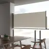  Krémszínű behúzható oldalsó terasz napellenző 100 x 300 cm