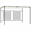  krémszínű pavilon behúzható tetővel 3 x 4 x 2,3 m 180 g/m²