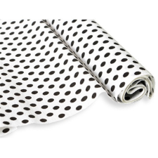 Krepp-papír Jolly 50x200 cm 28g/m2 fehér fekete pöttyökkel decoupage papír