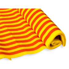 Krepp-papír Jolly 50x200 cm 28g/m2 sárga piros csíkos decoupage papír