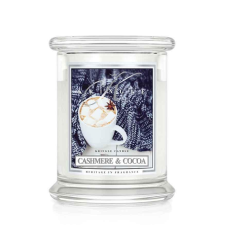 Kringle Candle Cashmere & Cocoa közepes 2 kanócos illatgyertya (411 g), gyertya