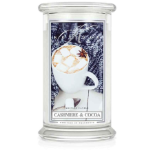Kringle Candle Cashmere & Cocoa nagy 2 kanócos illatgyertya (624 g), gyertya