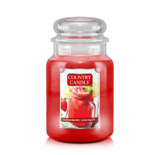 Kringle Candle Country Candle Strawberry Limonade nagy 2 kanócos illatgyertya (737 g), gyertya