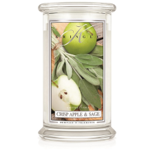 Kringle Candle Crisp Apple & Sage nagy 2 kanócos illatgyertya (624 g), gyertya