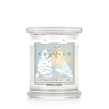 Kringle Candle Sandalwood & Cade illatosított gyertya közepes 2 kanócos (411g), gyertya